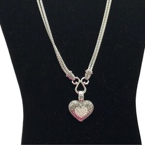 Lia Sophia Silver Heart Pendant Necklace